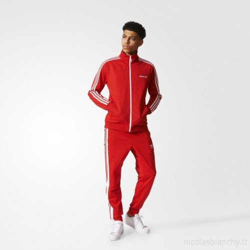 ensemble survetement adidas rouge