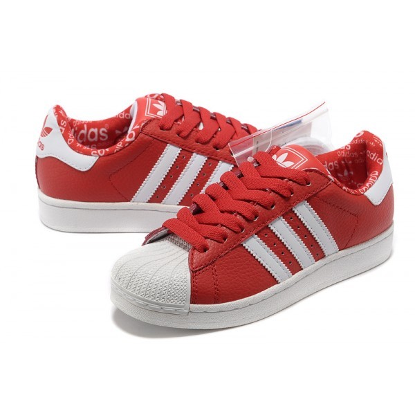 adidas superstar noir et rouge