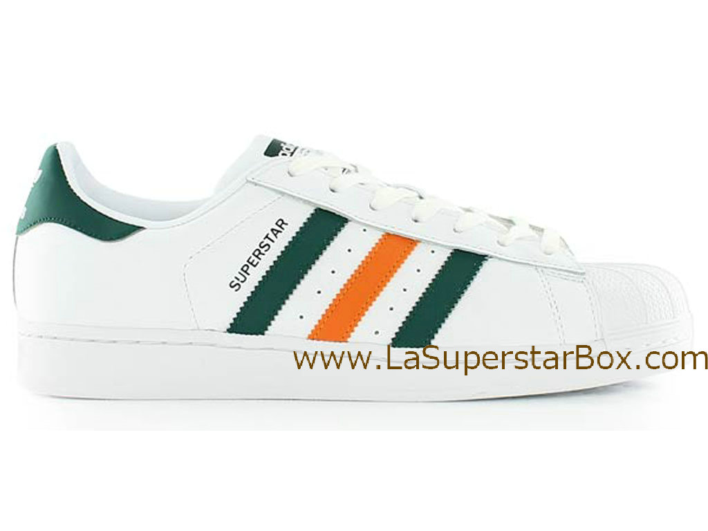 adidas superstar blanche et verte