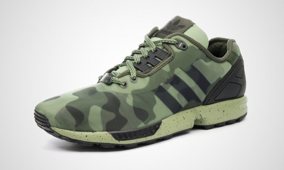 adidas zx flux camouflage bleu