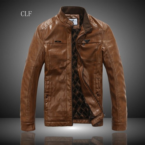 Veste cuir armani discount homme