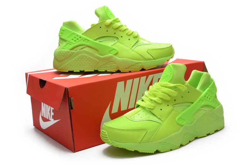 nike huarache jaune fluo